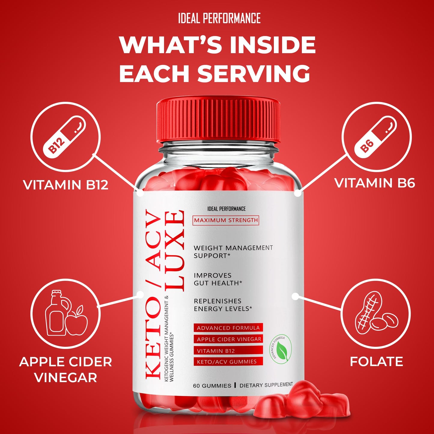 Ideal Performance Keto Luxe + Gummies Gummy 300