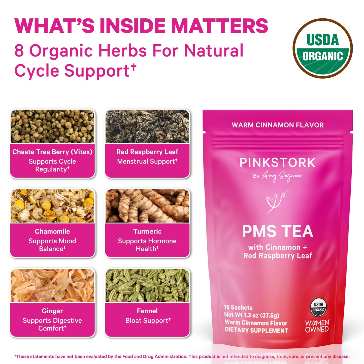 Pink Stork PMS Support Trio 60 Capsules