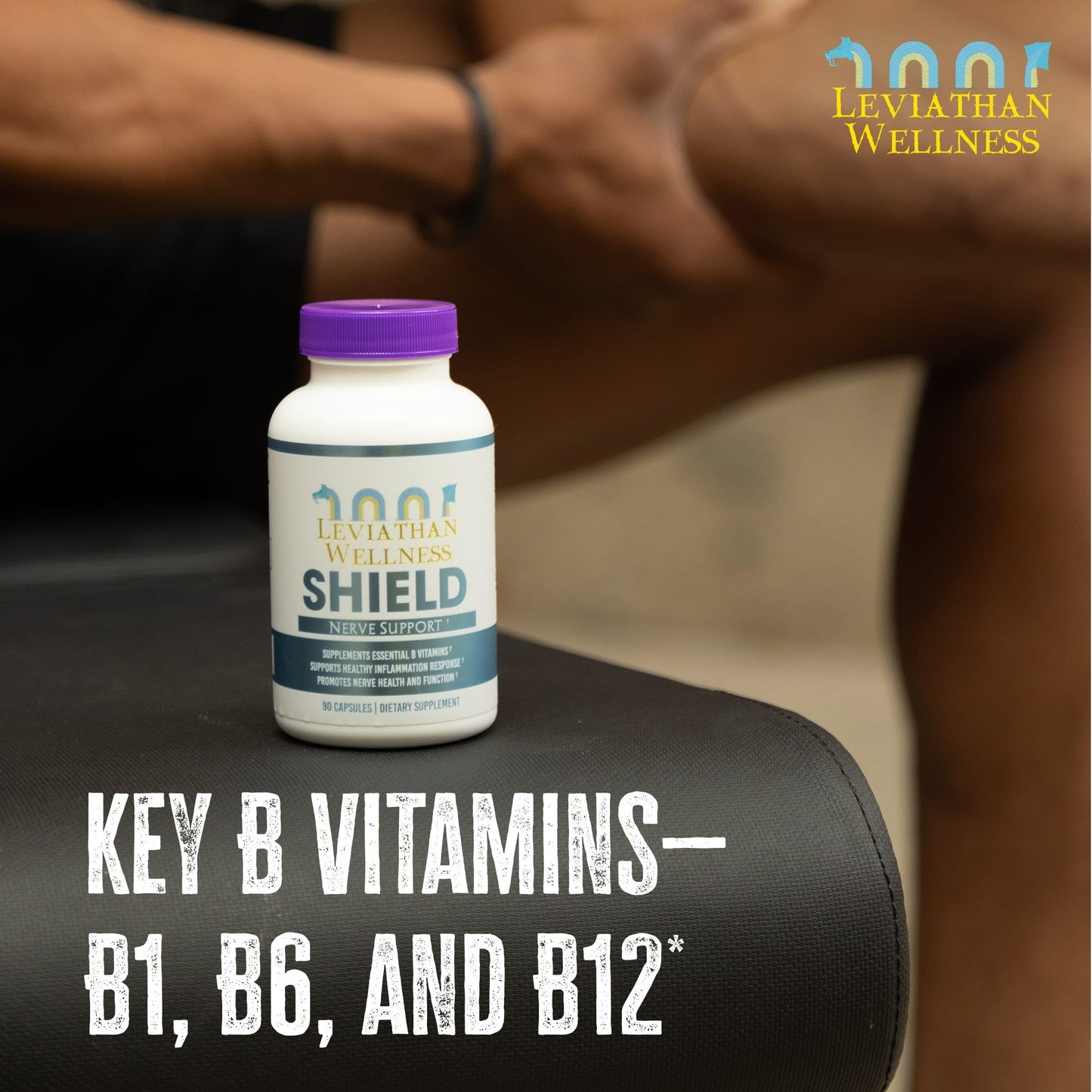 Leviathan Wellness Shield Nerve Health Support Capsules 90 Count