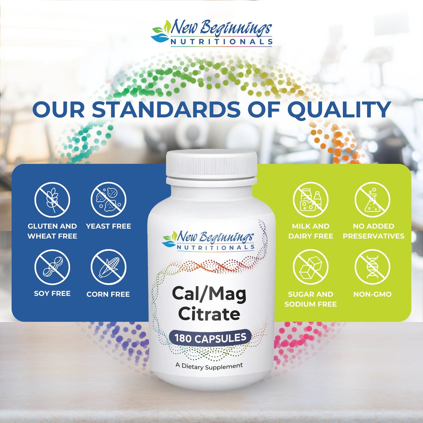 New Beginnings Nutritionals Calcium & Magnesium Capsule, 180 Capsules
