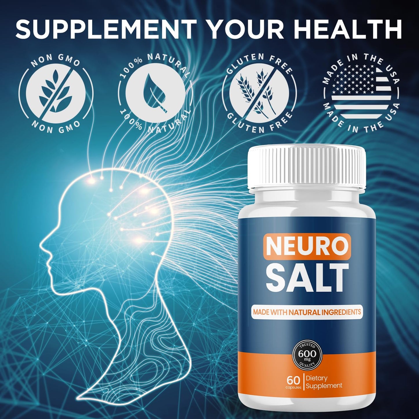 Flex University Neuro Salt Capsules 180 Capsules