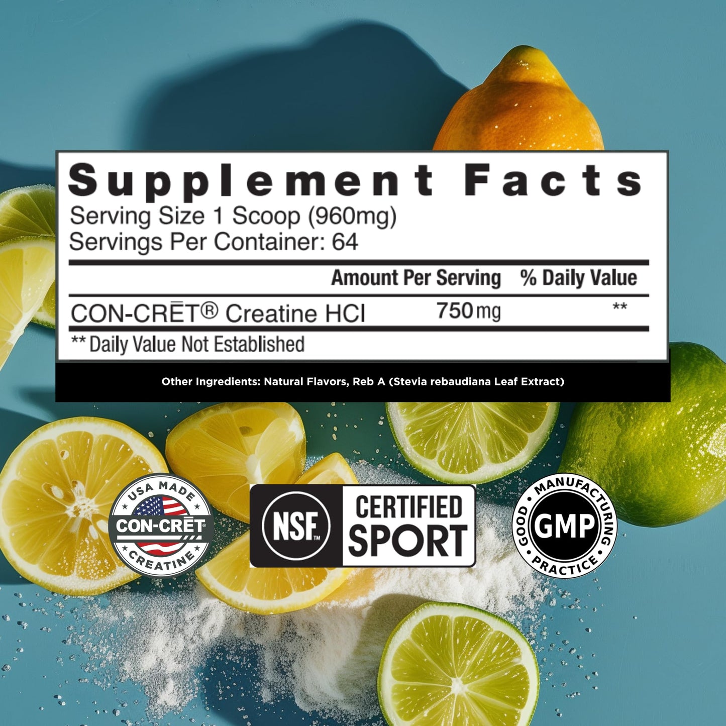 CON-CRET Creatine HCl Powder 64 Servings
