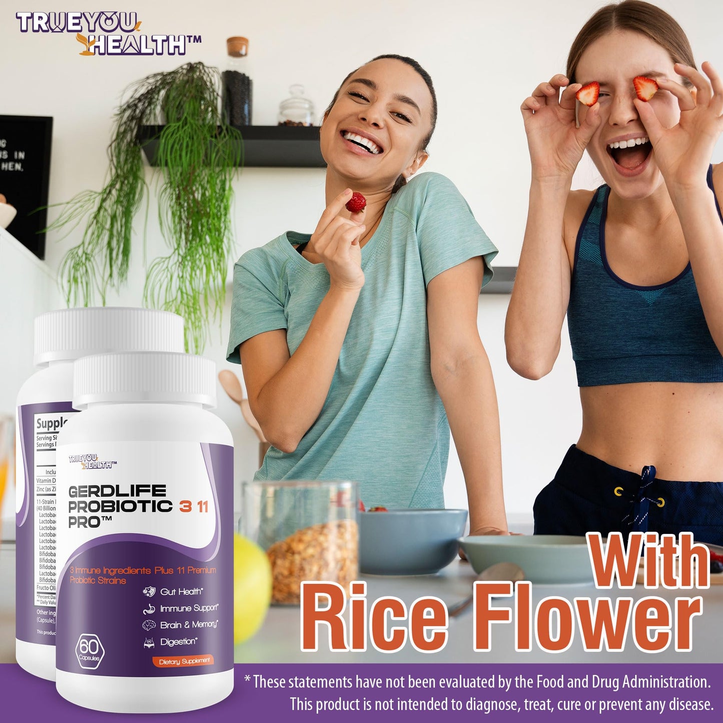 True You Health Gerdlife Probiotic 3 11 Pro Capsule 60 Count