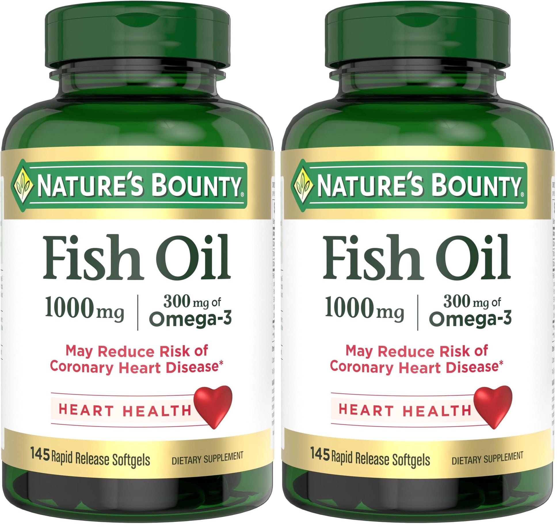 Nature's Bounty Fish Oil Softgels 290 Count