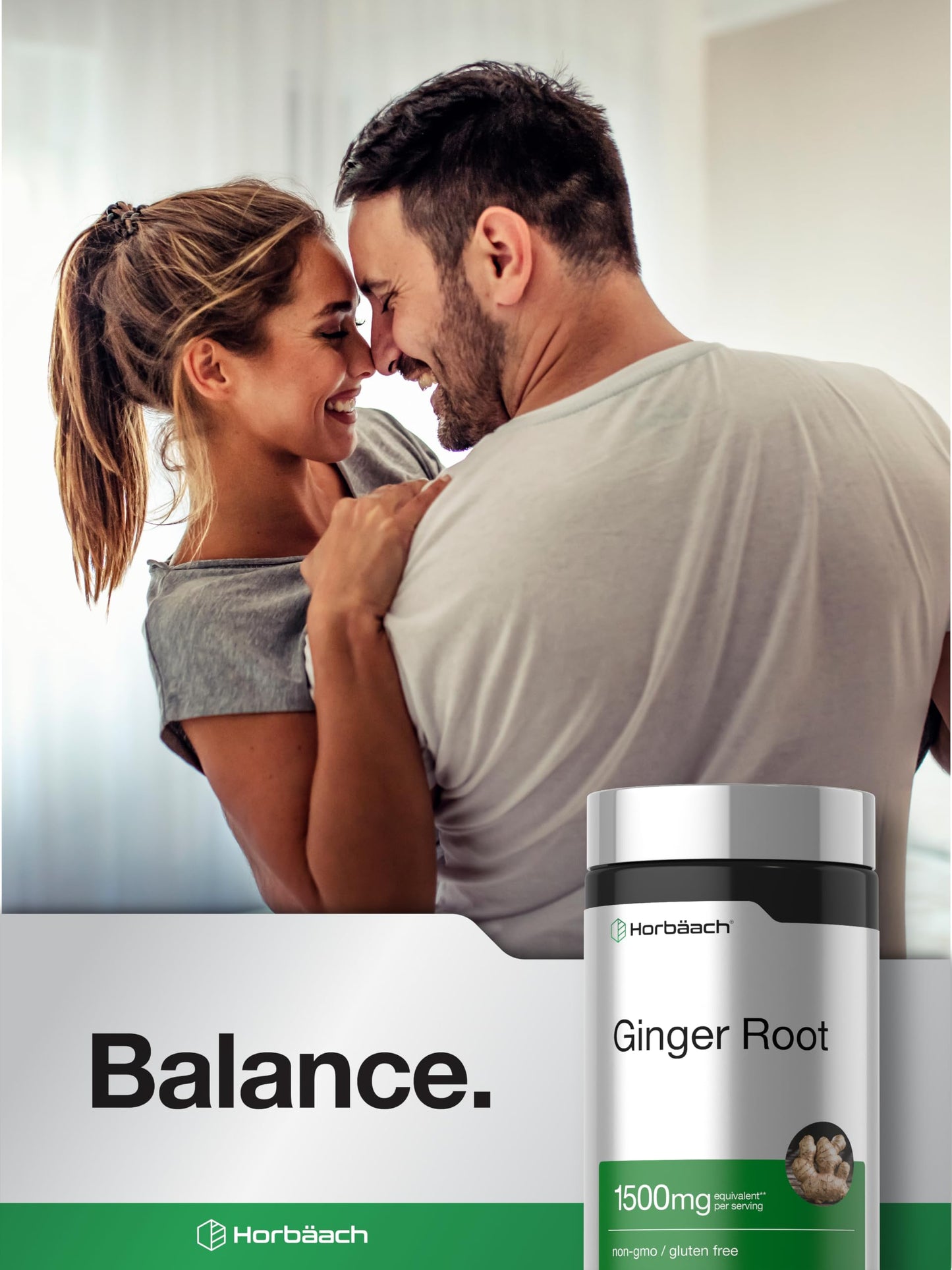 Horbäach Ginger Root Extract Supplement Capsule, 150 Count