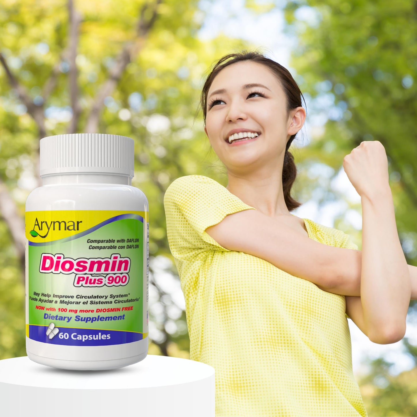 Arymar Diosmin Plus 900 Capsule, 1 Count