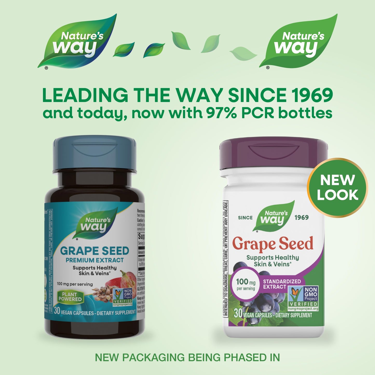 Nature's Way Grape Seed Standardized Extract Capsules, 30 Count