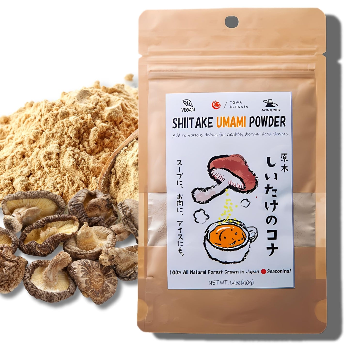 Towa Kanbutu Japanese Shiitake Umami Powder 1.4 oz