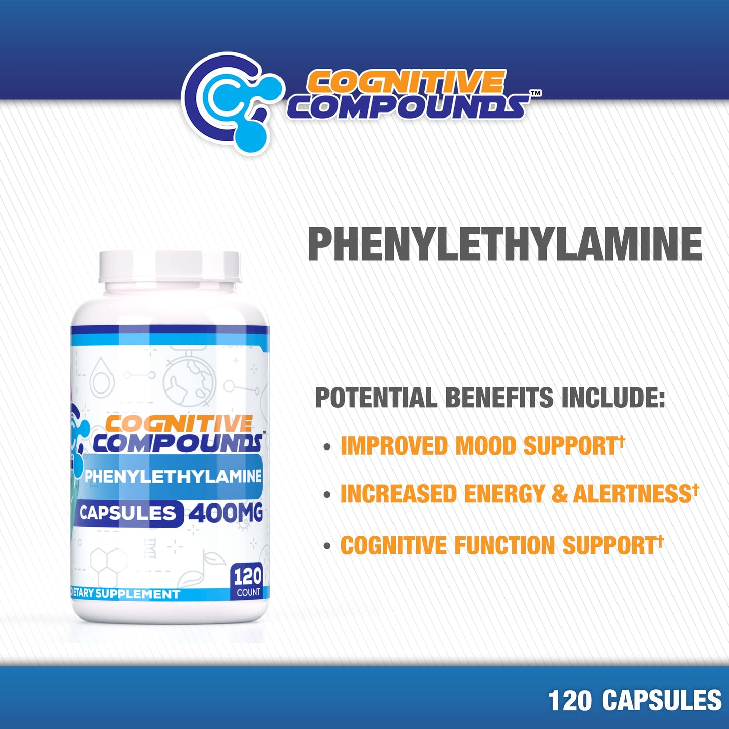 COGNITIVE COMPOUNDS Phenylethylamine (Pea) Capsules 120 Count