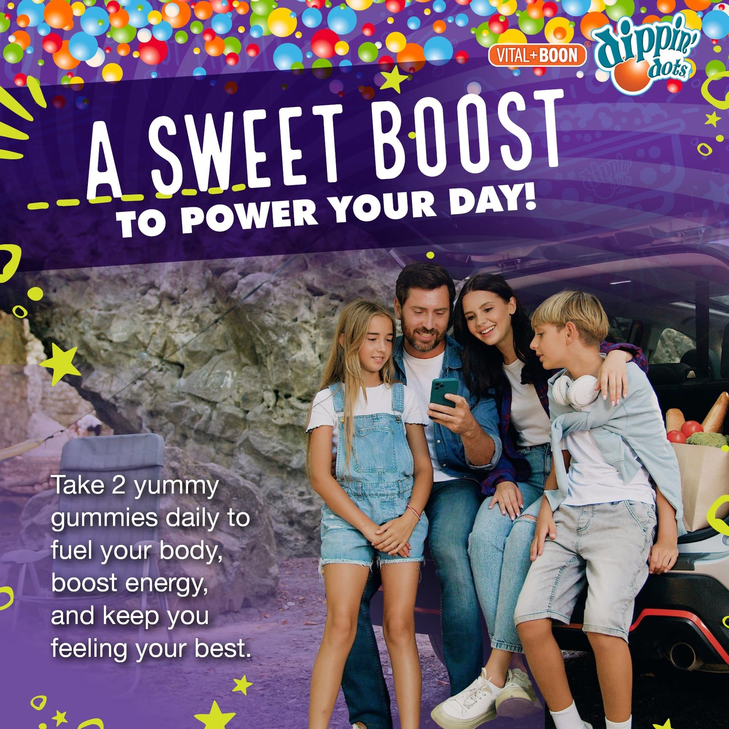 Vital+Boon Iron with Vitamin C & B12 Gummies, 120 Count