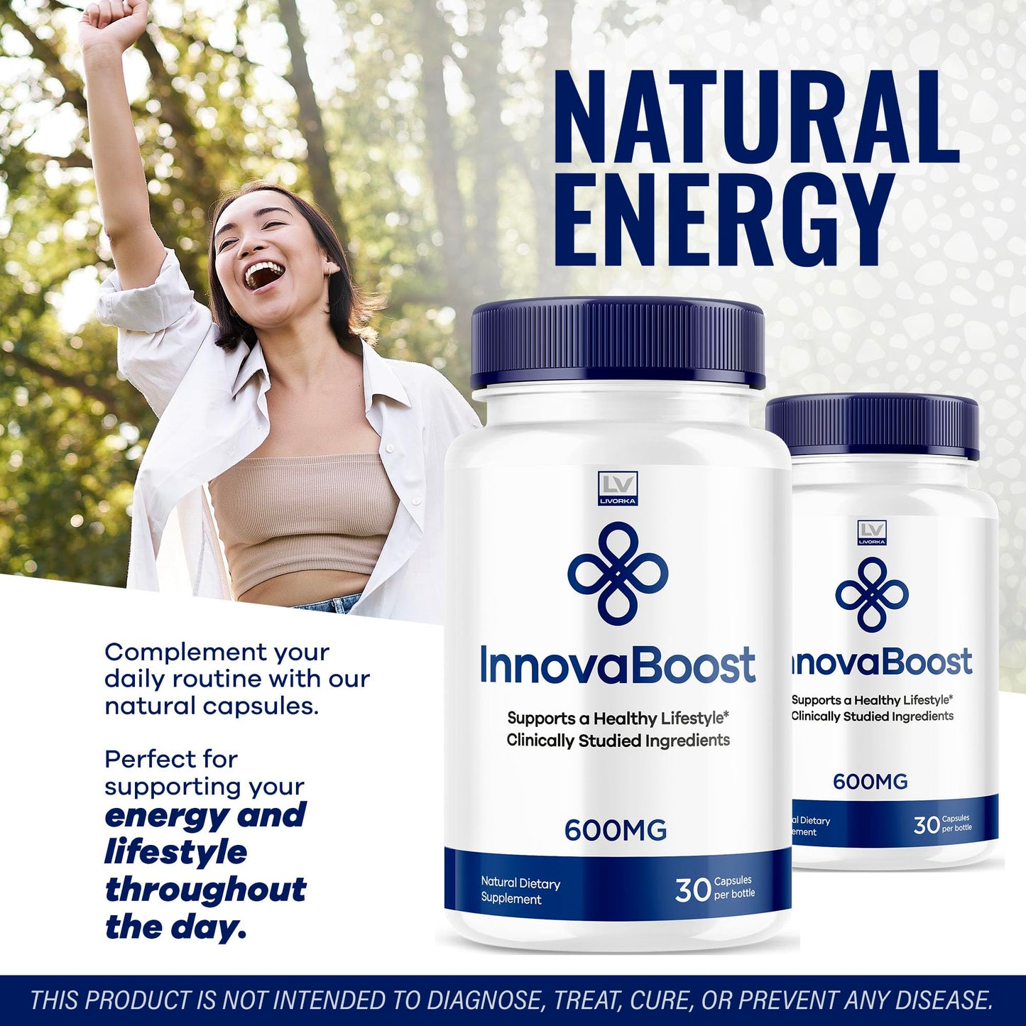 LIVORKA InnovaBoost Advanced Formula Capsules, 150 Capsules