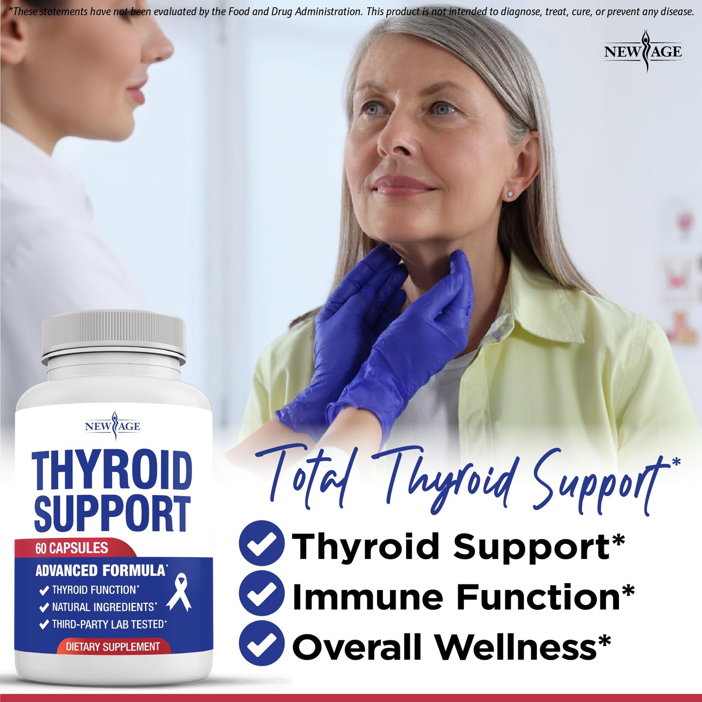 NEW AGE Thyroid Support Capsule 60 Count