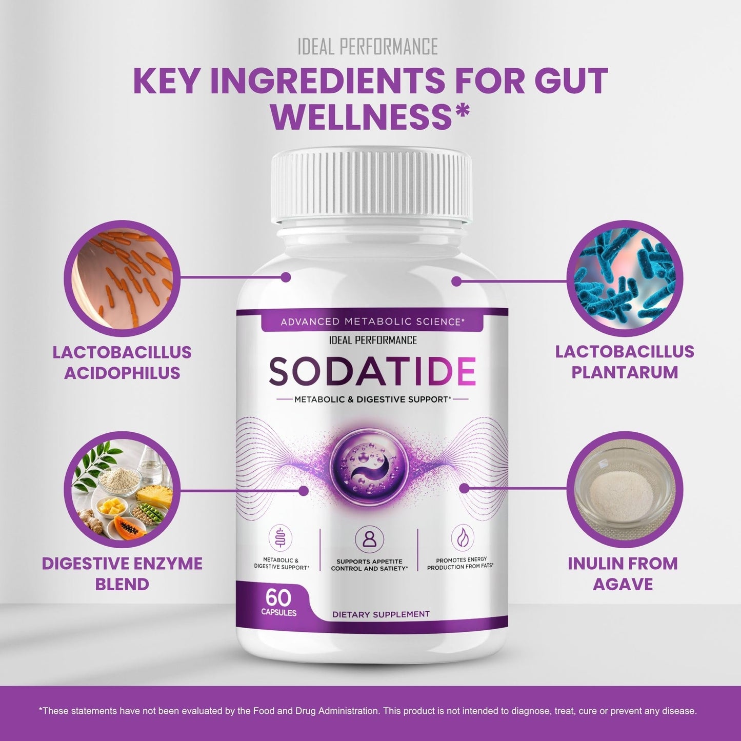 IDEAL PERFORMANCE Sodatide Capsules 120 Count