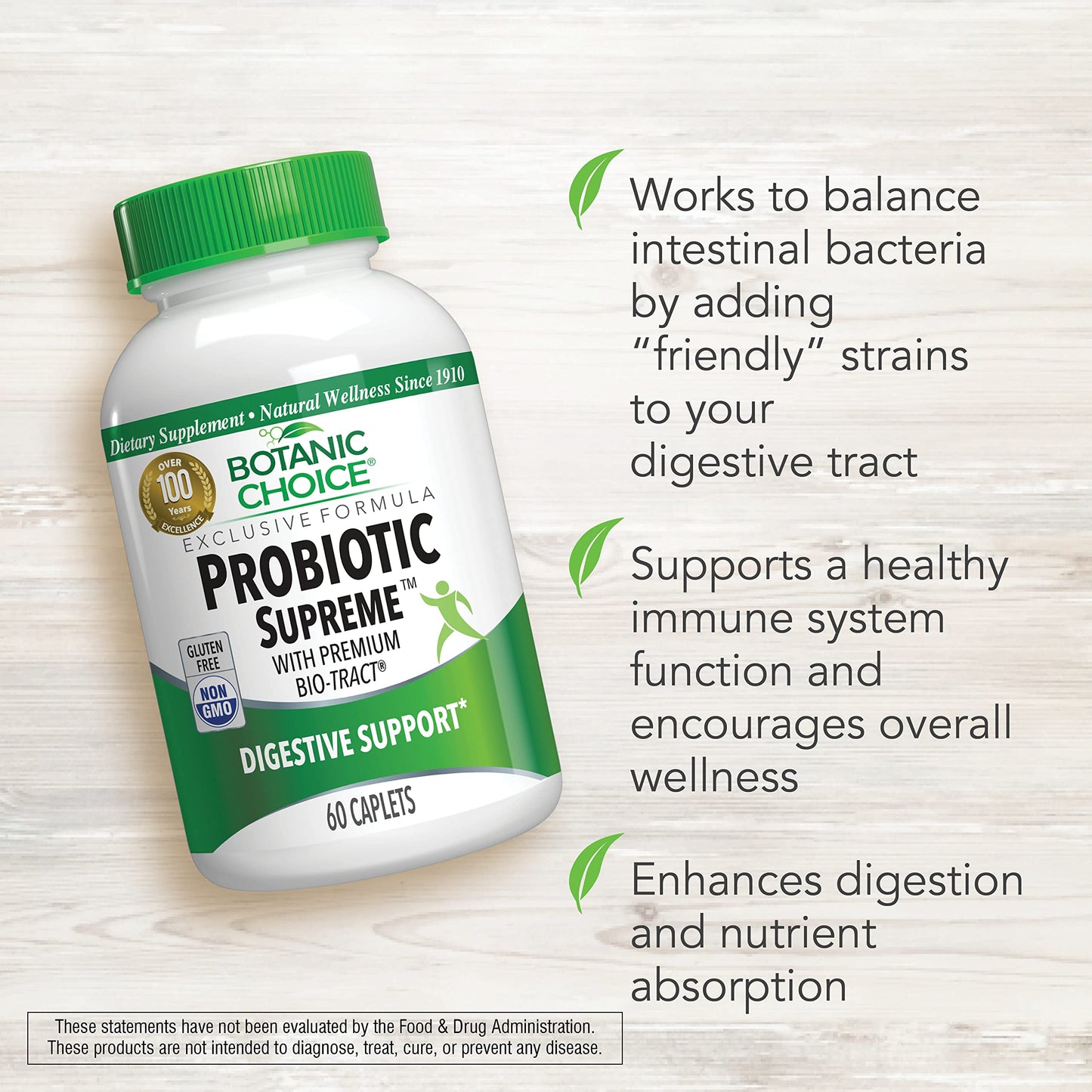 Botanic Choice Probiotic Supreme Caplets 60 Count