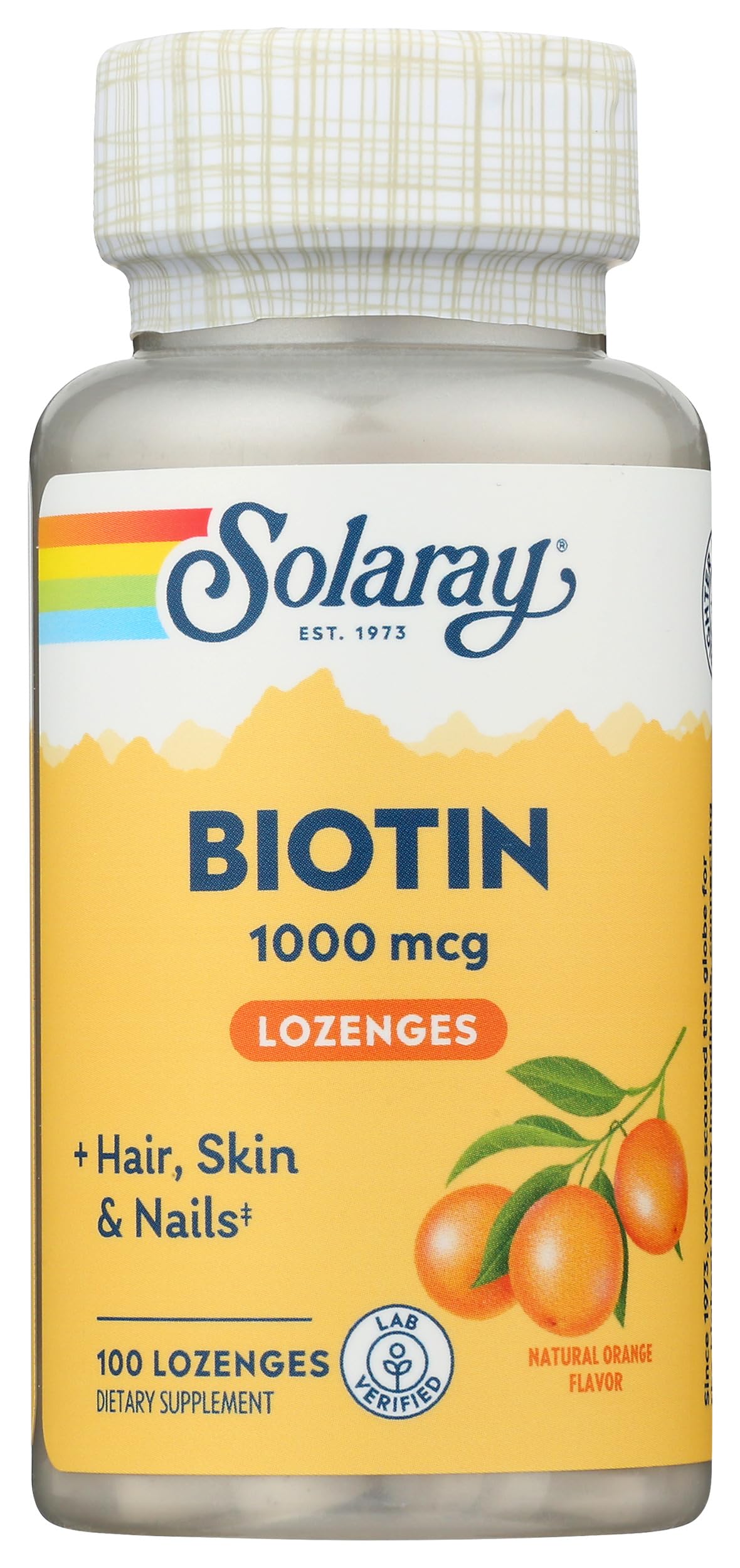 Solaray Biotin 1000 mcg Lozenges, 100 Count