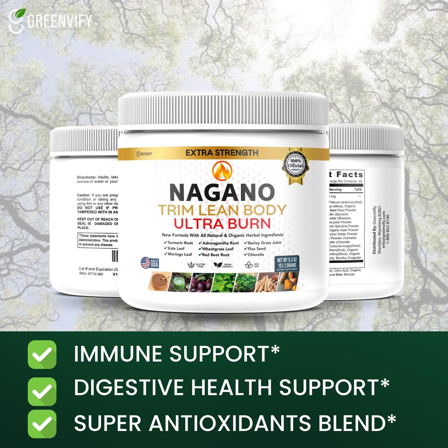 Nagano Trim Lean Body Ultra Burn Capsule 60 Count