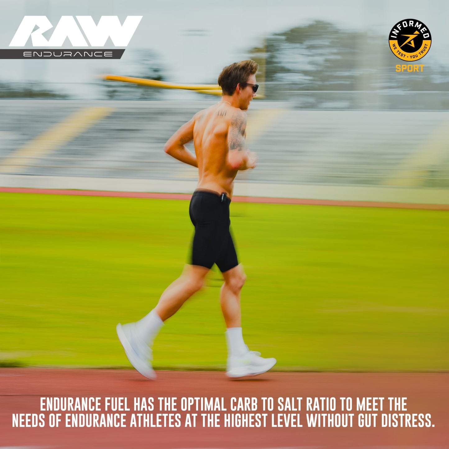 RAW Fuel Premium Endurance Supplement Powder, Orange, 57.28 oz