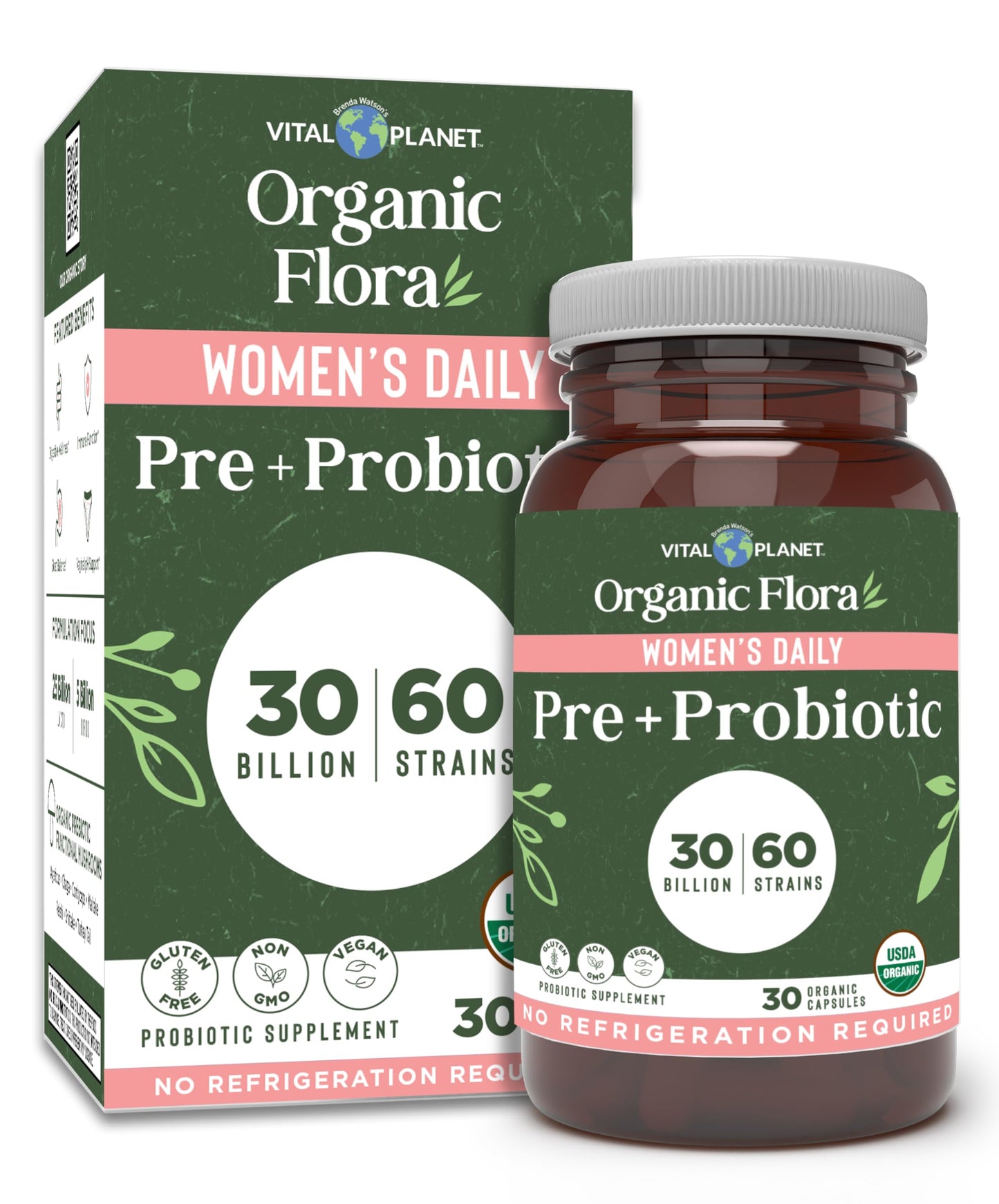 Vital Planet Organic Flora Probiotics for Women Capsules 30