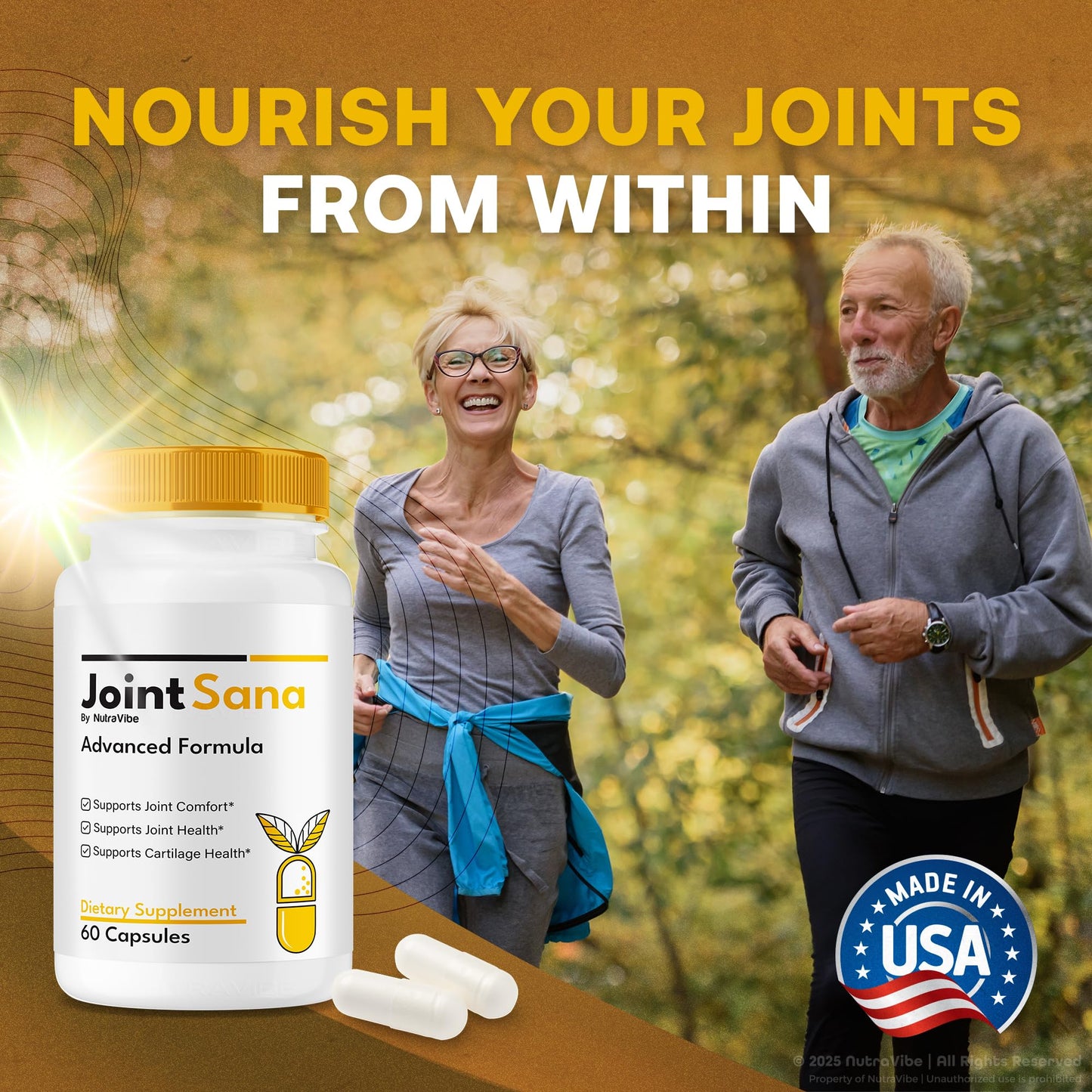 NutraVibe Joint Sana 300 Capsules
