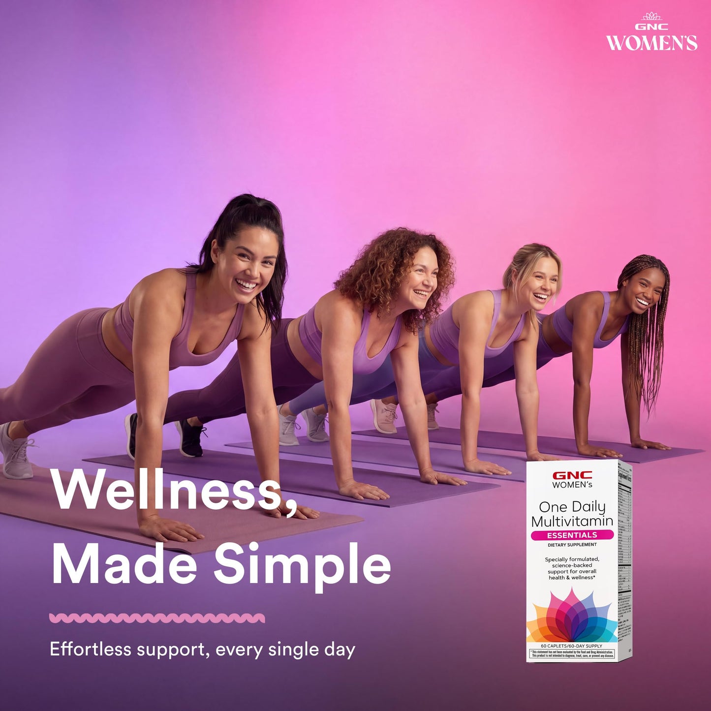 GNC Women's One Daily Multivitamin Essentials Caplets 60 Count