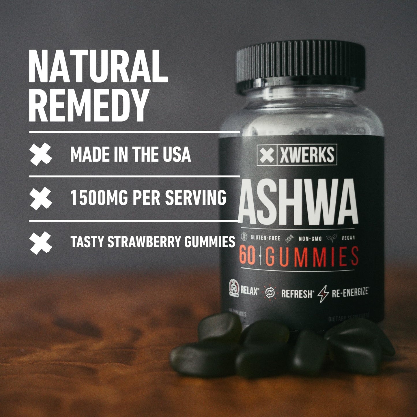 Xwerks Ashwagandha 60 Count Gummies
