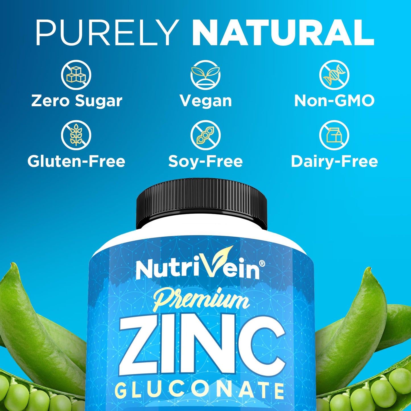 Nutrivein Zinc Gluconate 100mg Capsule, 120 Capsules
