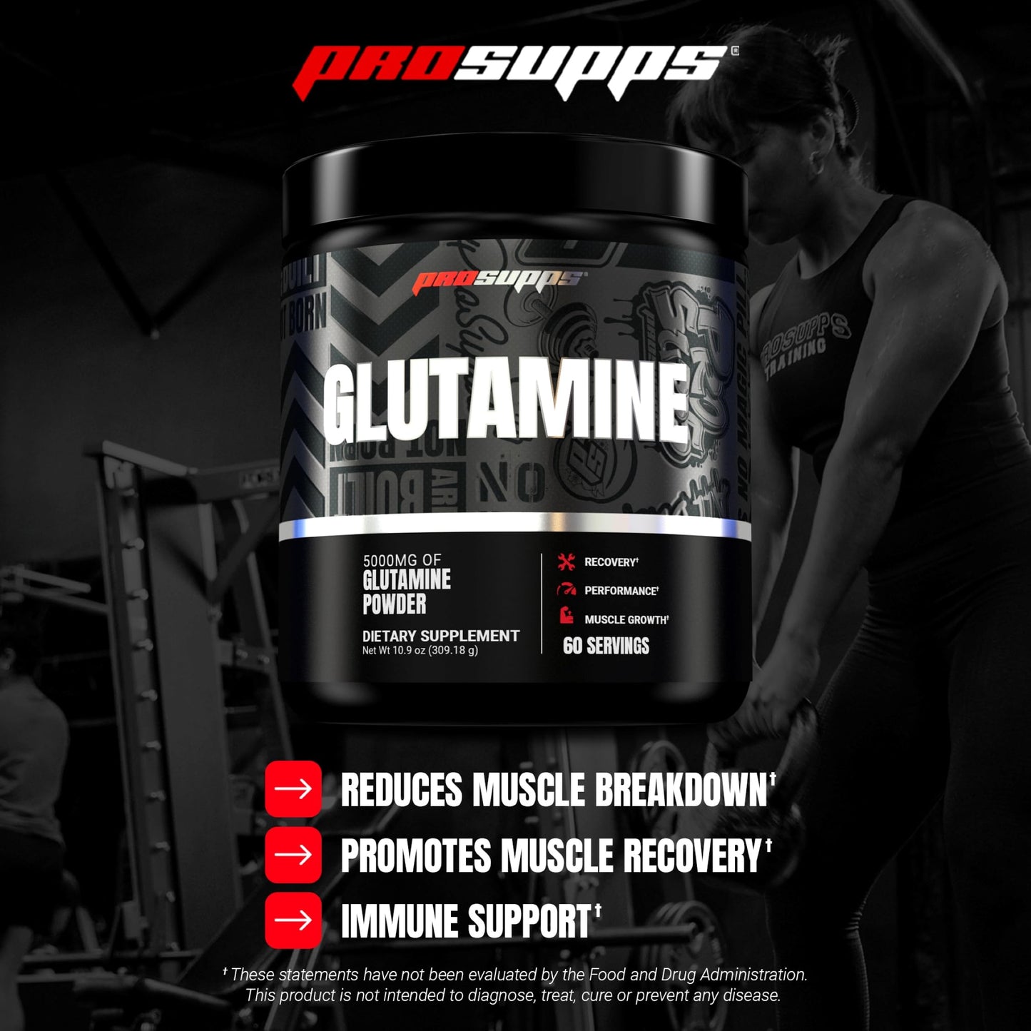 ProSupps Glutamine Powder 10.58 oz, 60 Servings