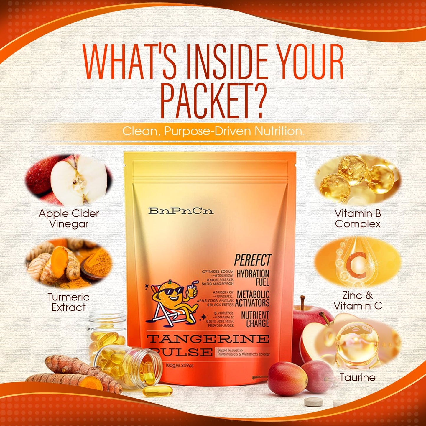 BnPnCn Perfect Morning Tangerine Pulse Electrolyte Capsules, 1 Count