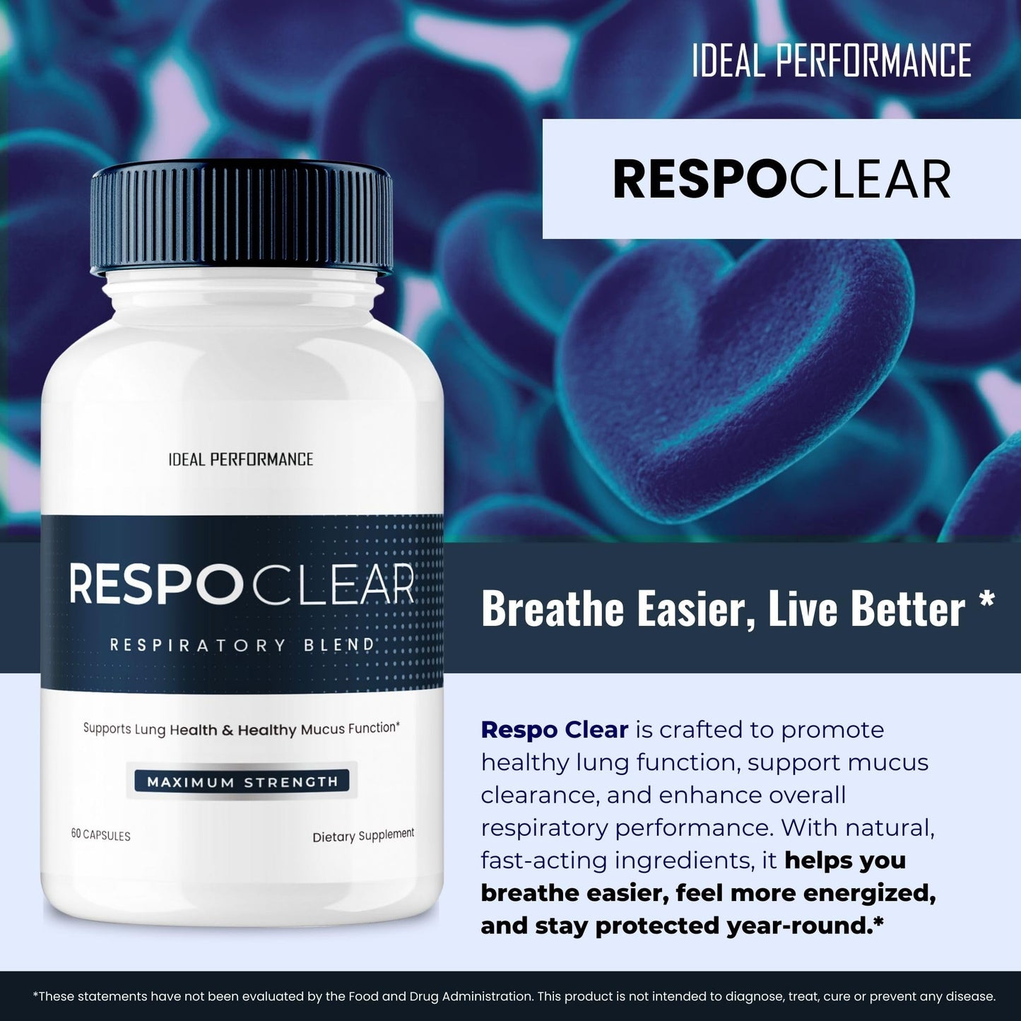 IDEAL PERFORMANCE Respoclear Blood Formula Capsule 120 Count