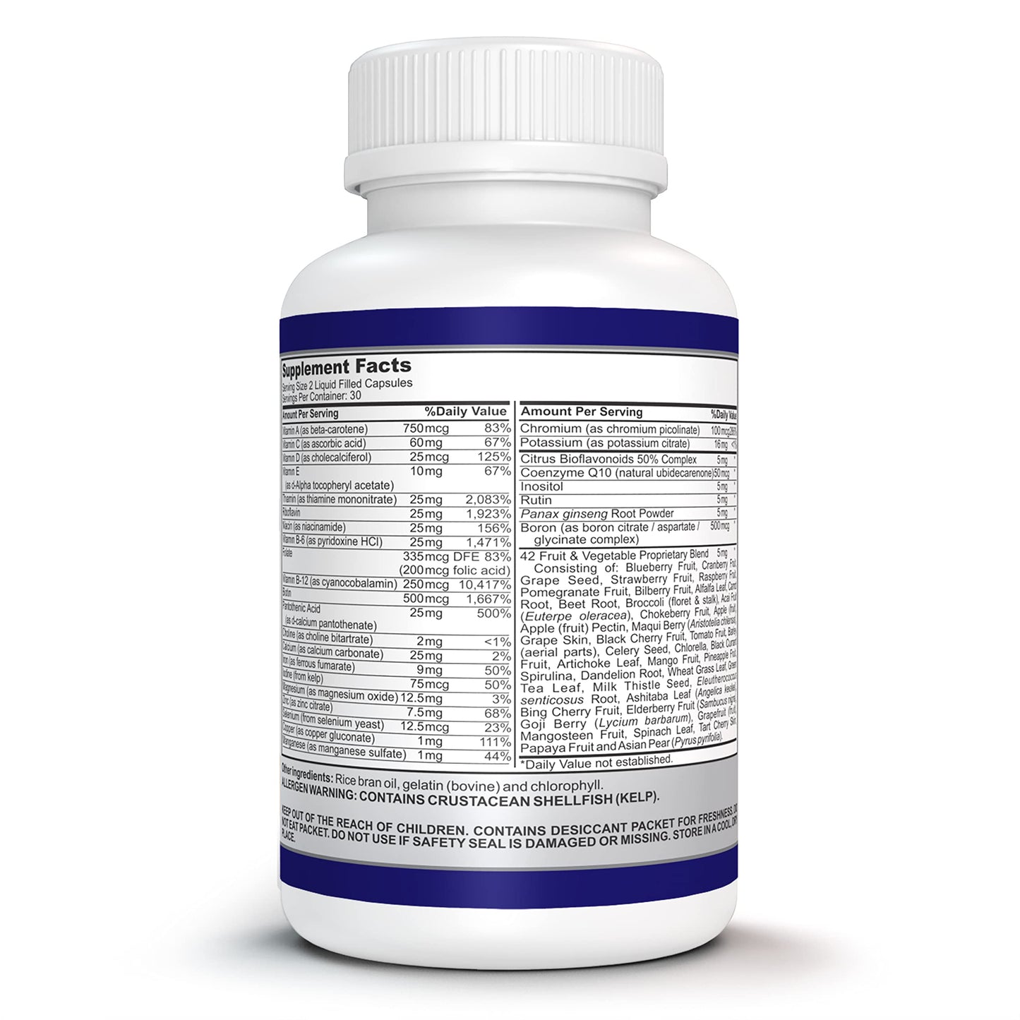 O!VITA Liquid Multivitamin Complete Capsule, 60 Count