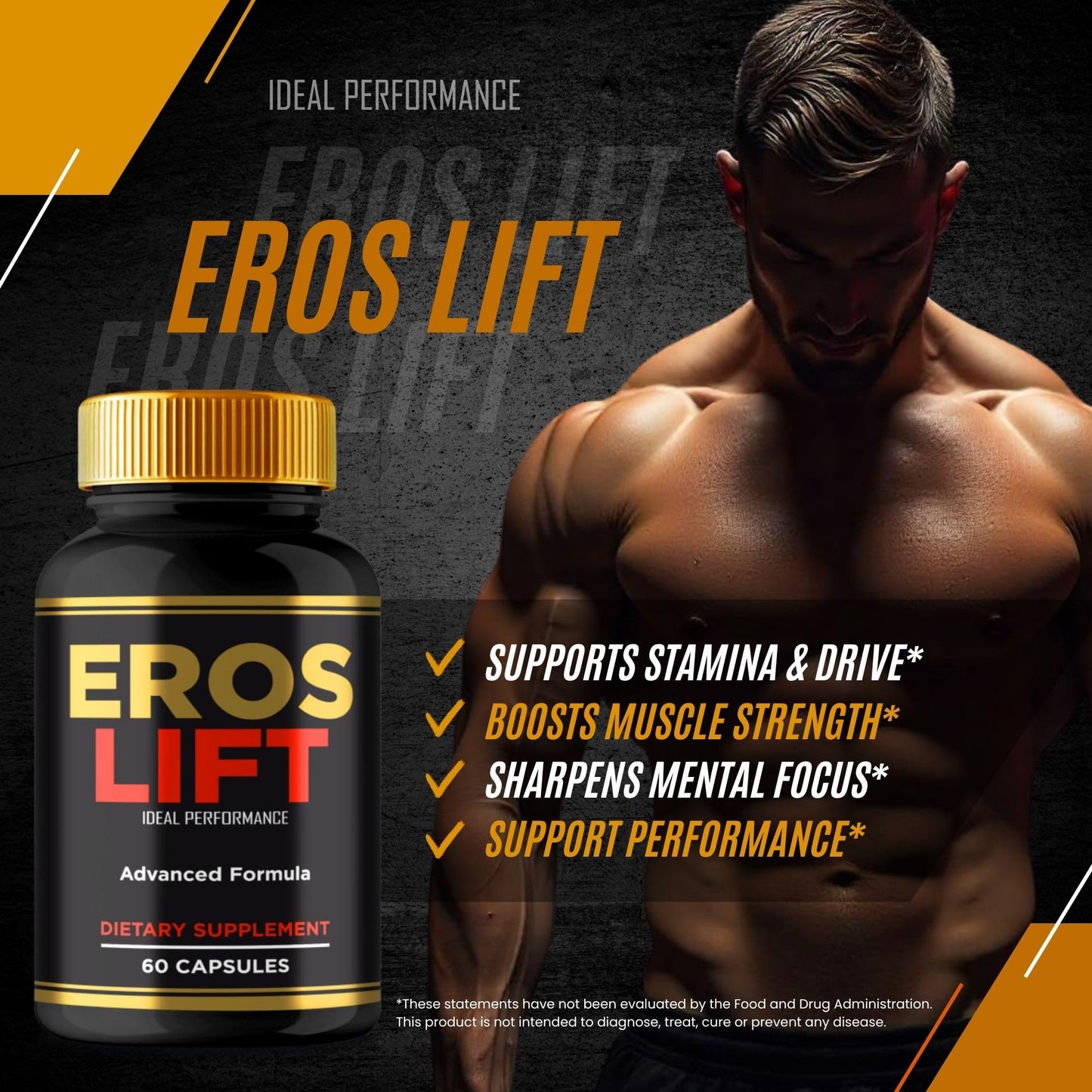 IDEAL PERFORMANCE Eros Lift Capsules, 180 Capsules