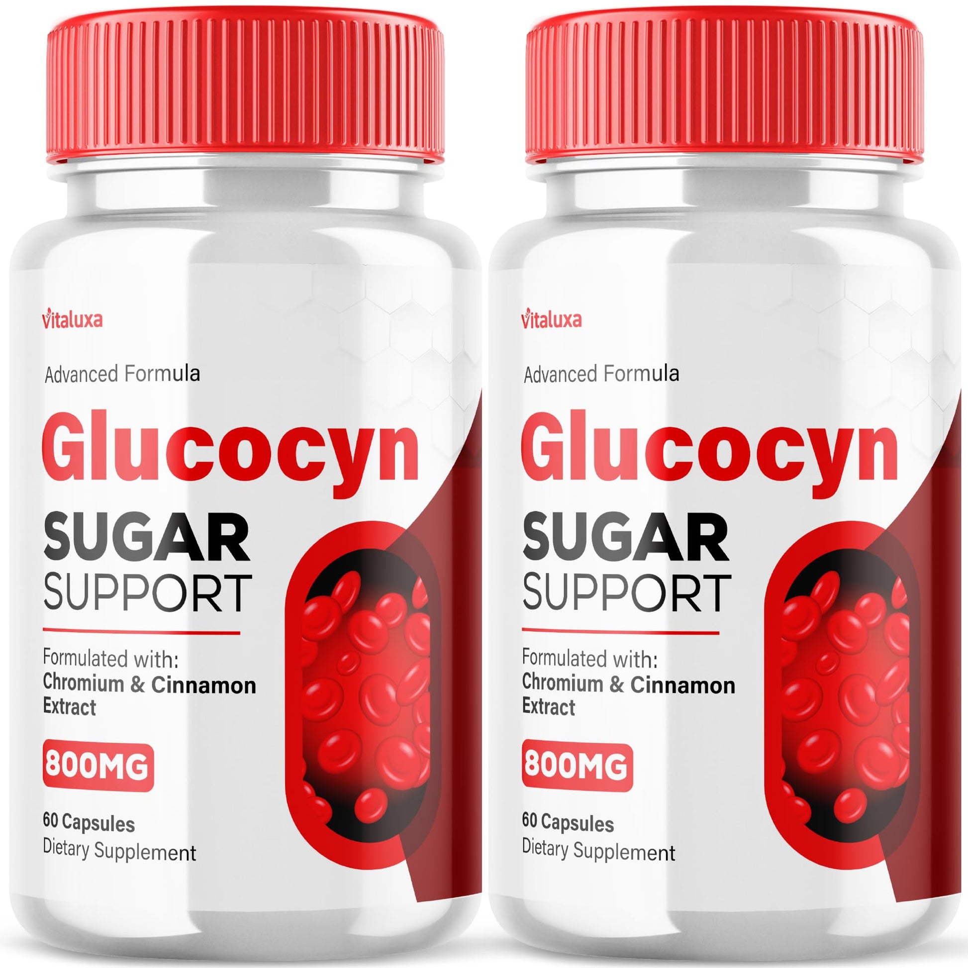 Vitaluxa Glucocyn Support Capsules 120 Count