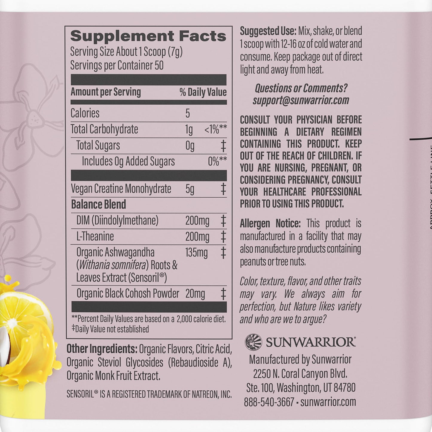 Sunwarrior Creatine Monohydrate Powder 14.1