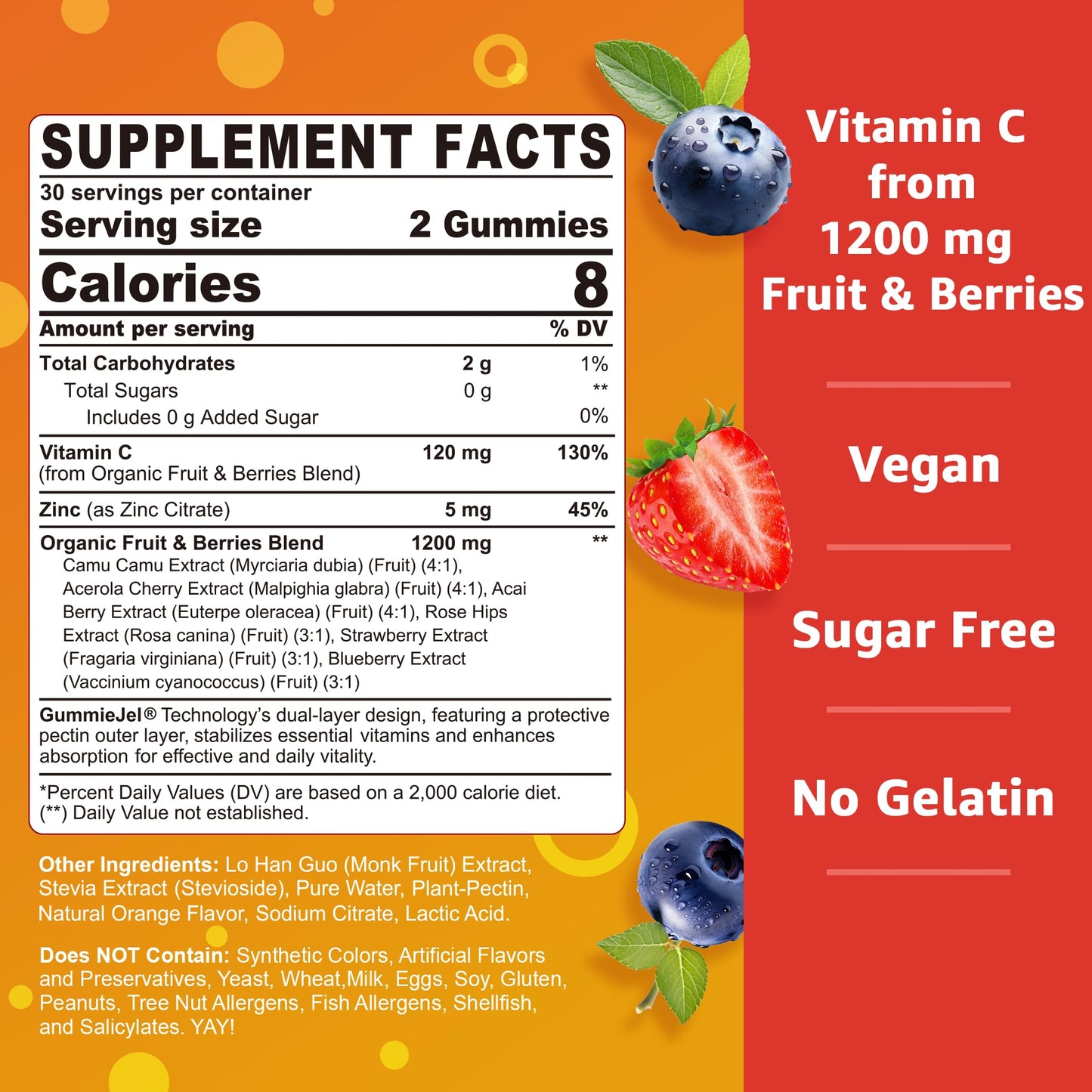 Nextdia Organic Spirulina & Chlorella Gummies + Whole Food Vitamin C Gummies, 120 Gummies