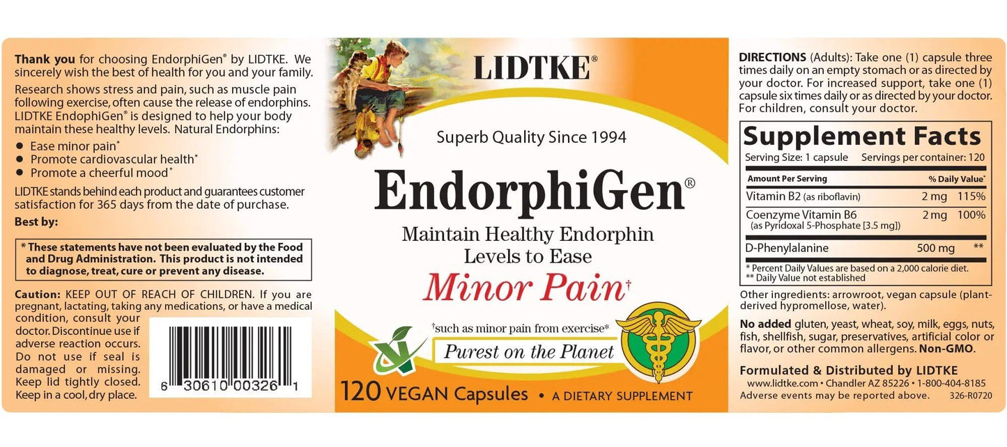 Lidtke Endorphigen Capsules, 120 Capsules