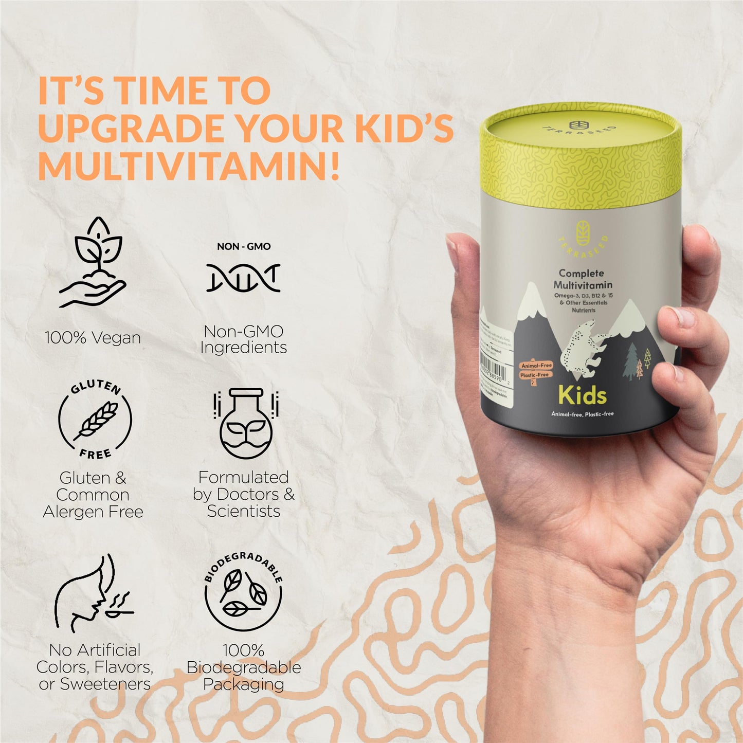 Terraseed Complete Kids Multivitamin Gummies, 60 Gummies