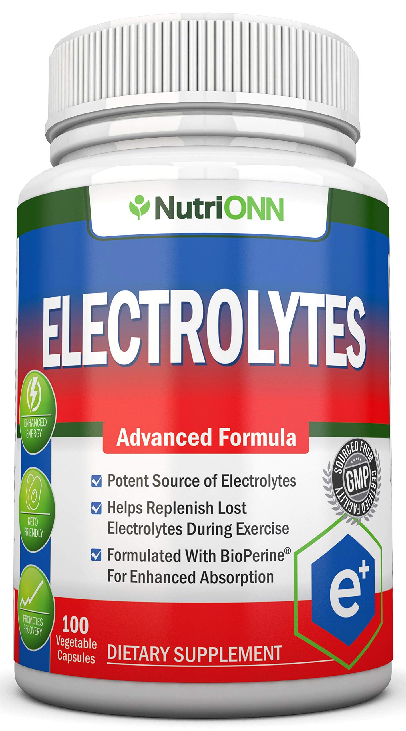 NutriONN Electrolytes Electrolyte Replacement Capsules, 100 Count