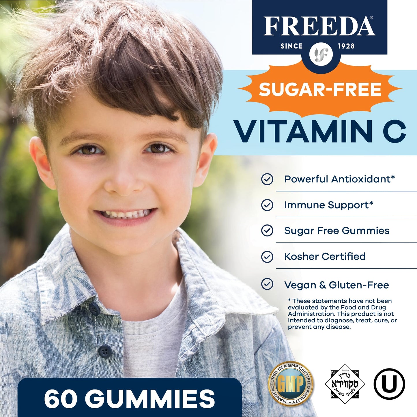 FREEDA Vitamin C Gummies Gummy 60 Count