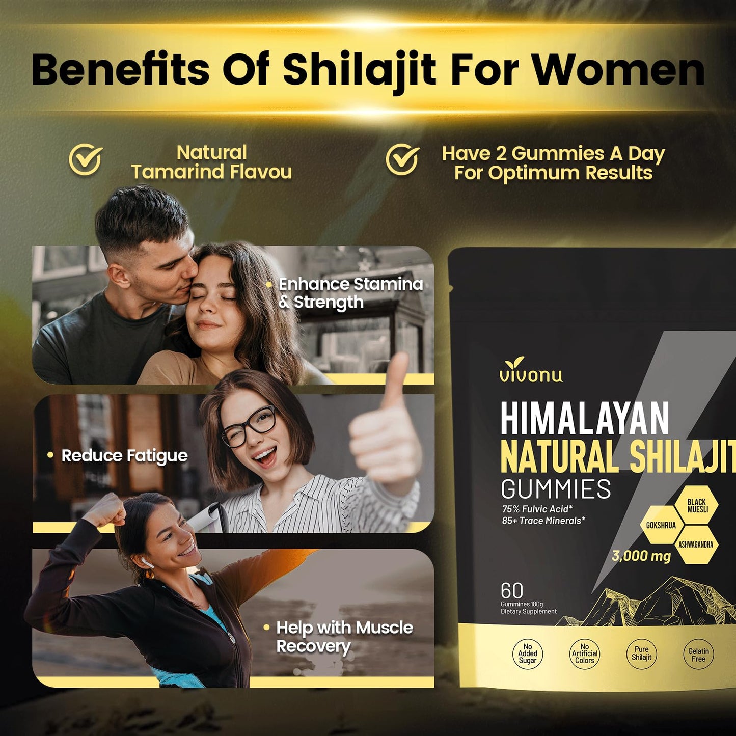 VivoNu Shilajit Gummies 60