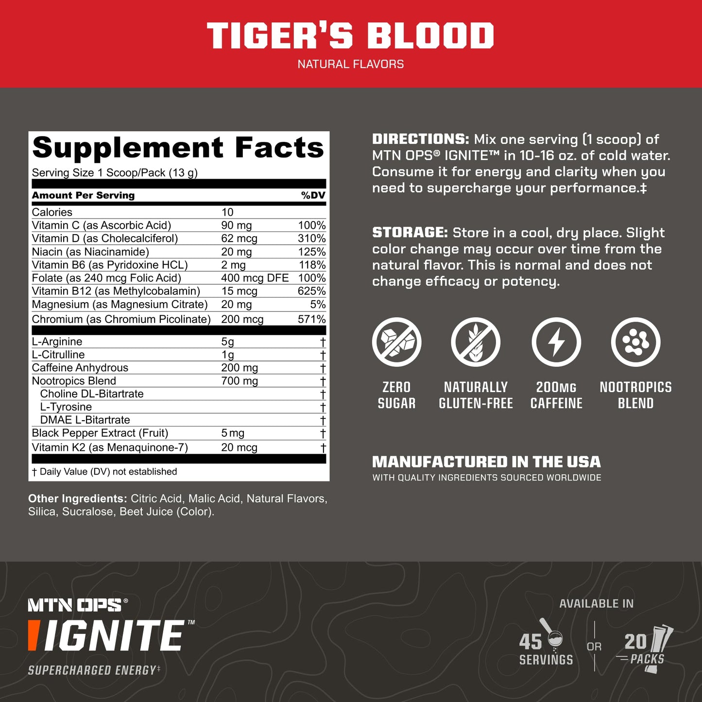 MTN OPS Ignite Energy Powder 9.2