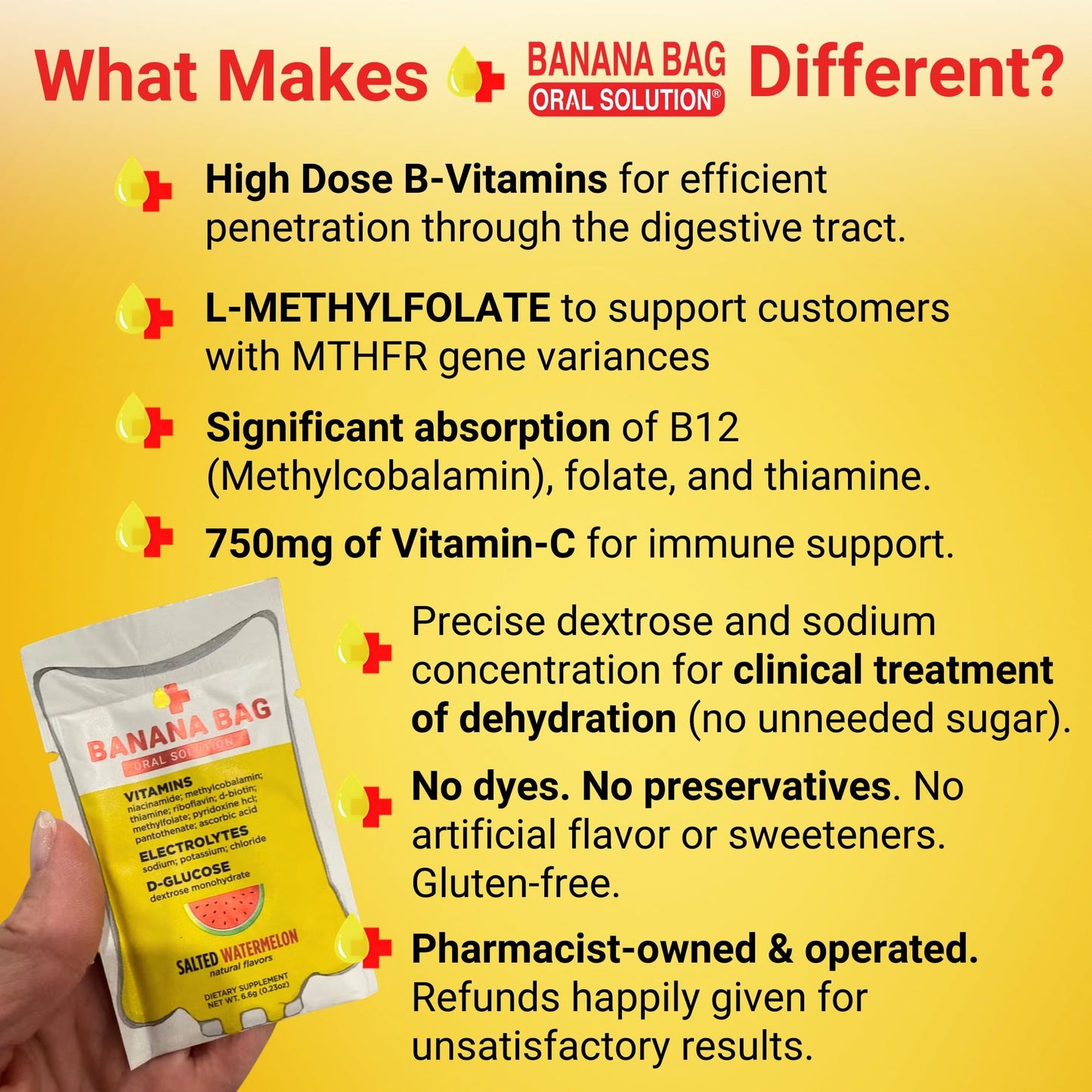 Banana Bag Oral Solution Packets Variety Pack, Powder, 1.4 oz (Pack of 6)