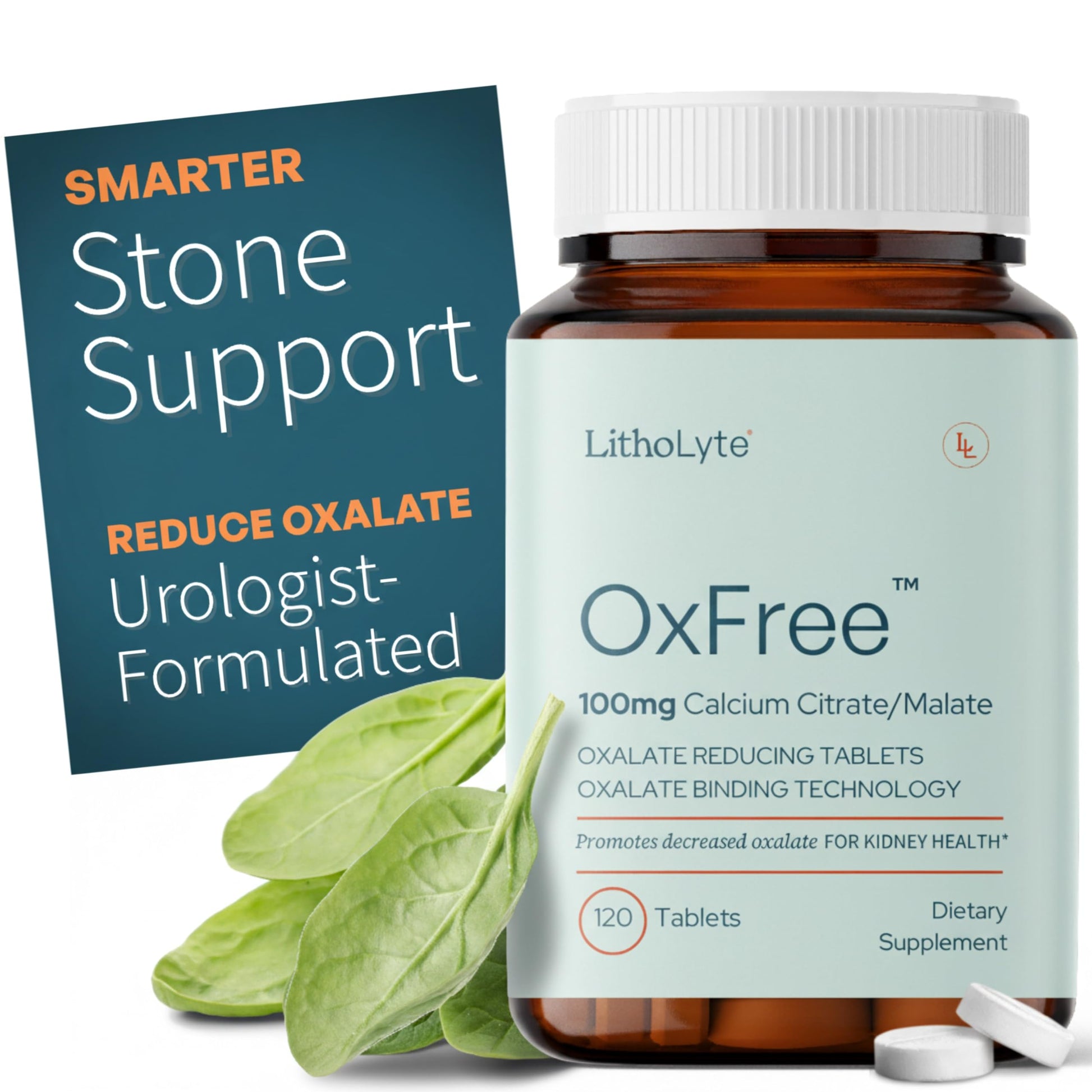 LithoLyte OxFree Oxalate Reducing Tablets, 120 Tablets