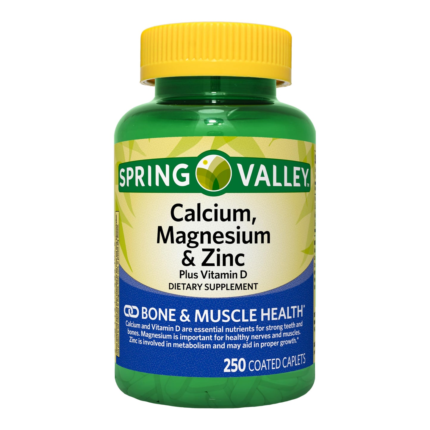 Sam's trade Calcium, Magnesium and Zinc Plus Vitamin D3 Coated Caplets, 250 Count