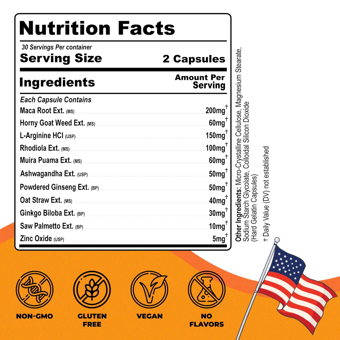 Stemox Power Harbor Maca Root & Arginine HCL Supplement for Men Capsule, 1 Count