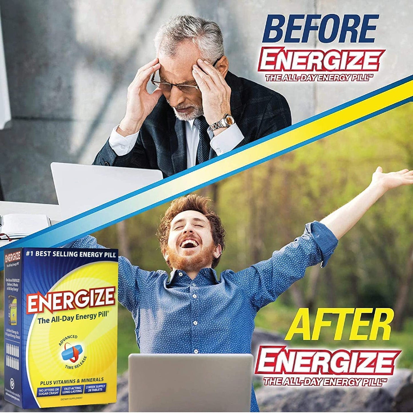 iSatori Energize Caffeine Pills, 28 Tablets