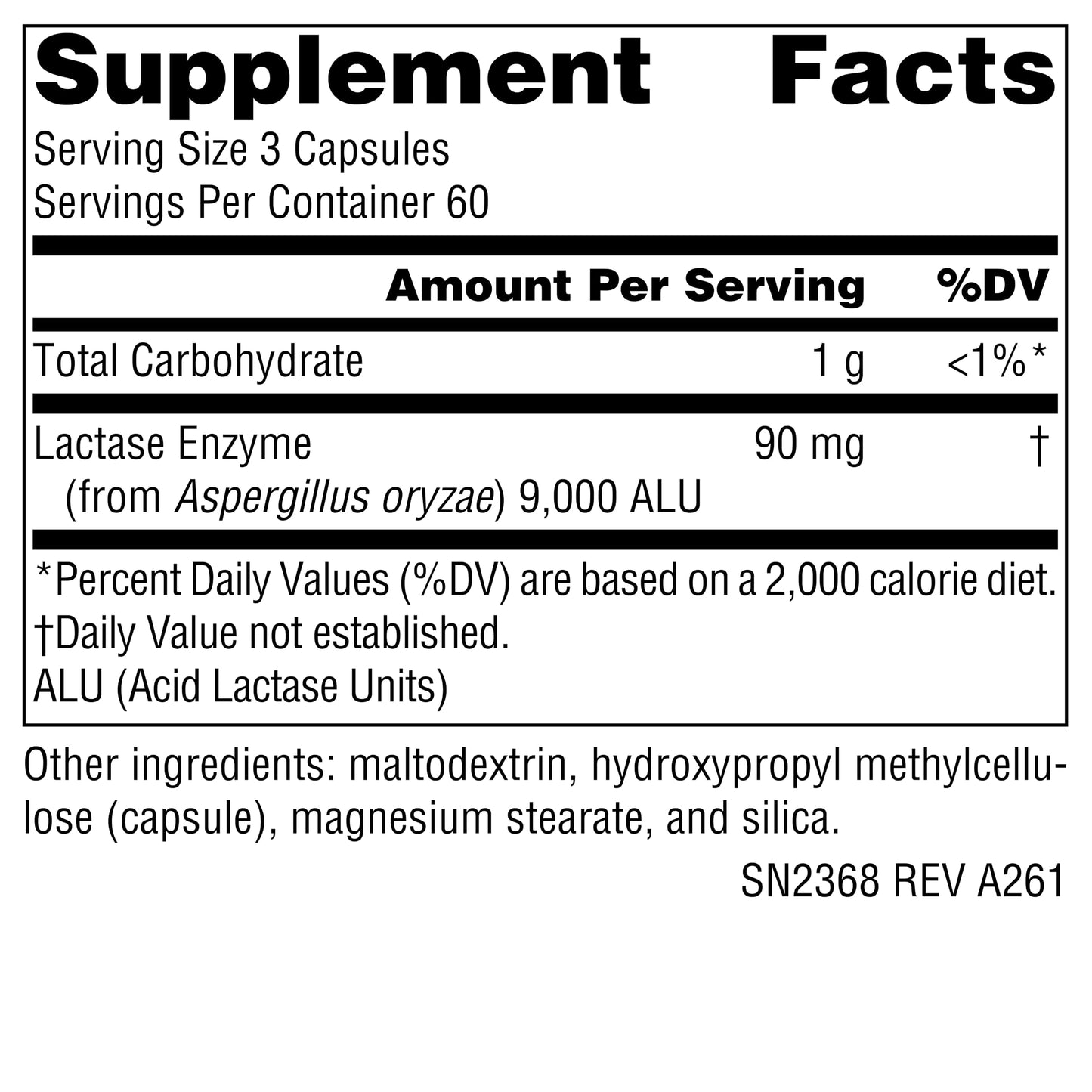 Source Naturals Lactase Digest Capsules 180 Count