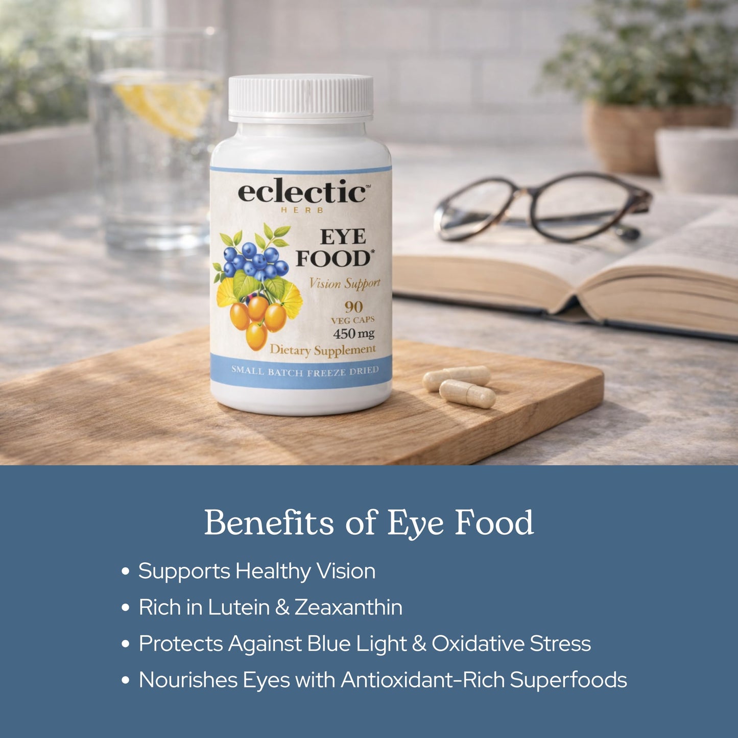 ECLECTIC INSTITUTE Eye Food Capsules 90 Count