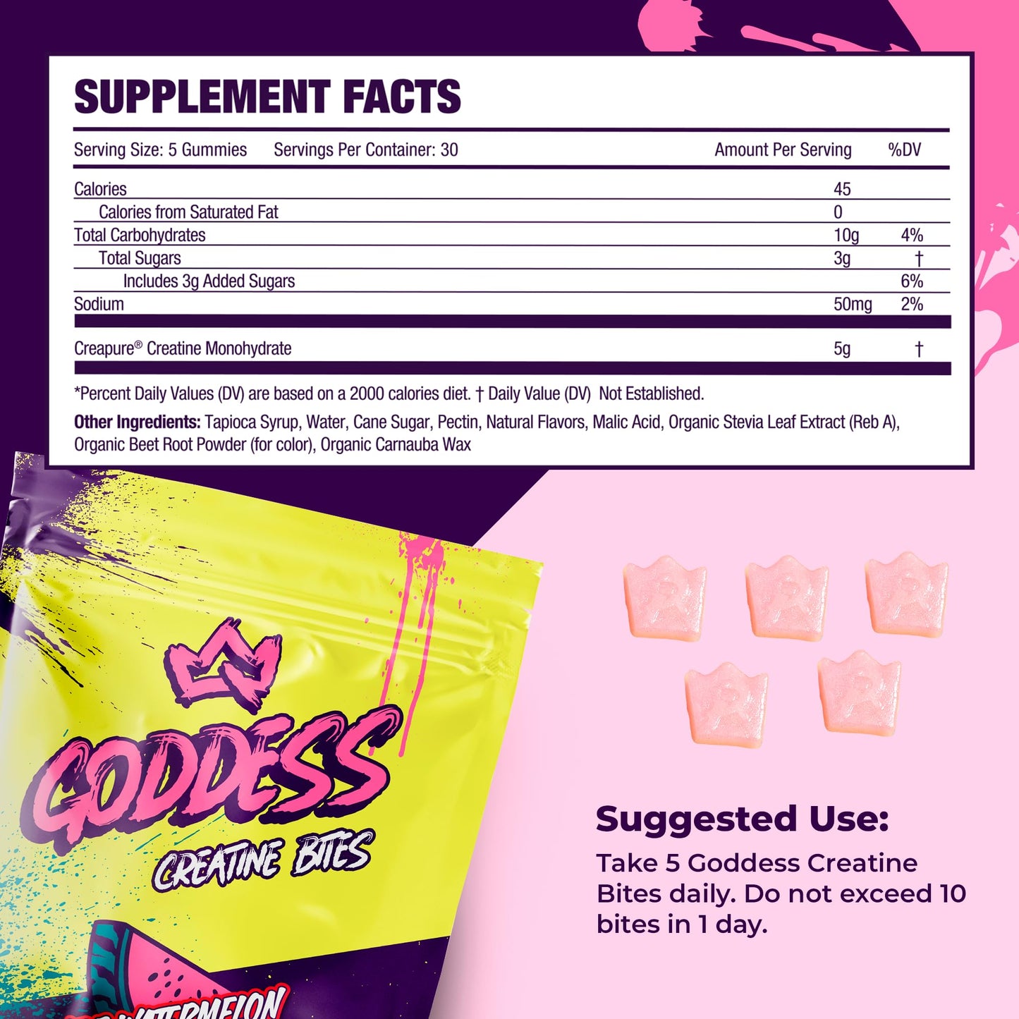 Primal Queen Creatine Gummies, 150 Gummies