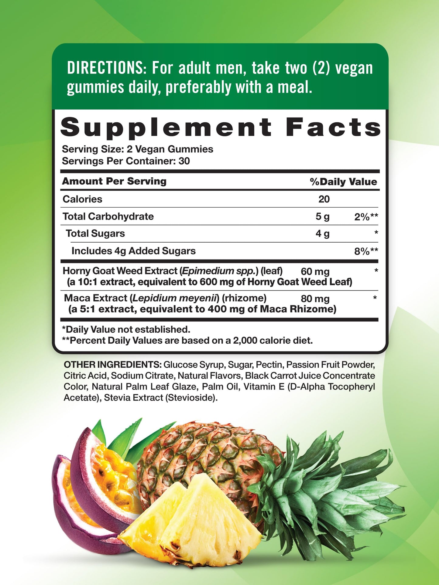 Nature's Truth Horny Goat Weed Gummies with Maca Root, 60 Count