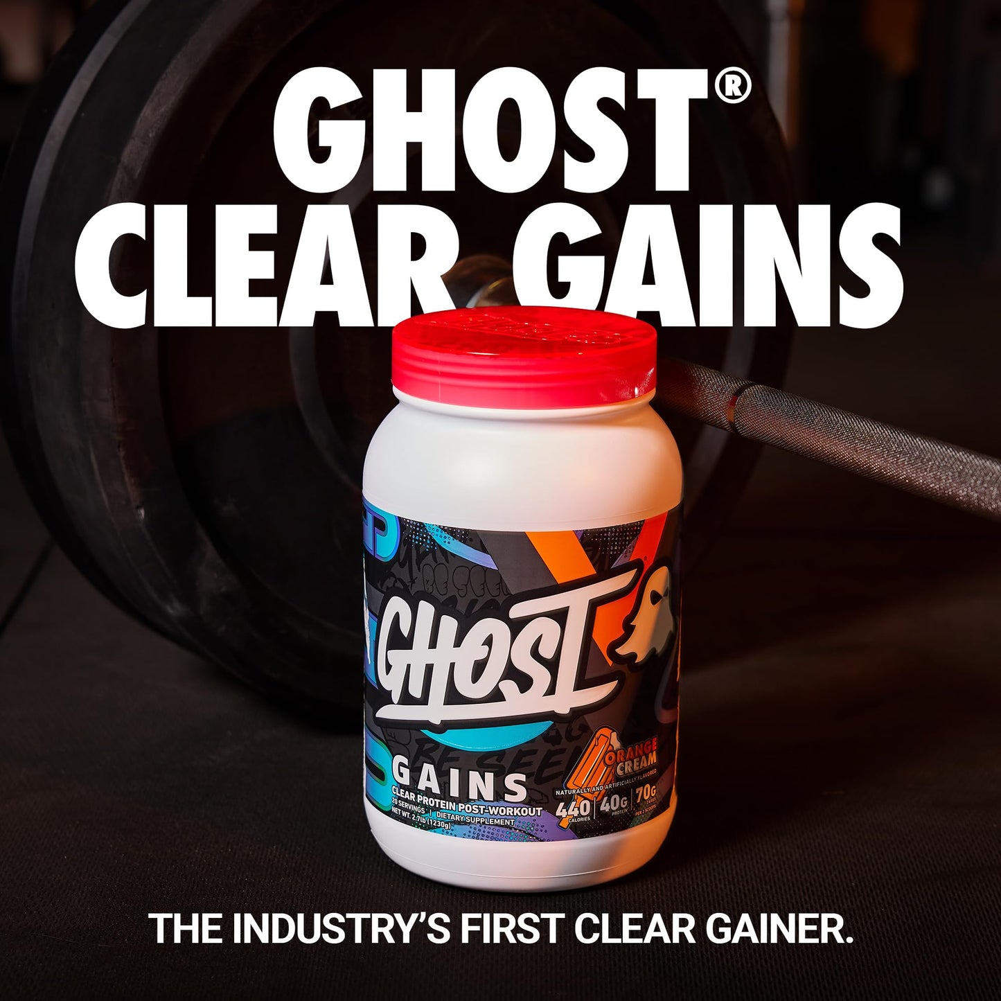GHOST Clear Gains Mass Gainer Protein Powder 2.7 Pound